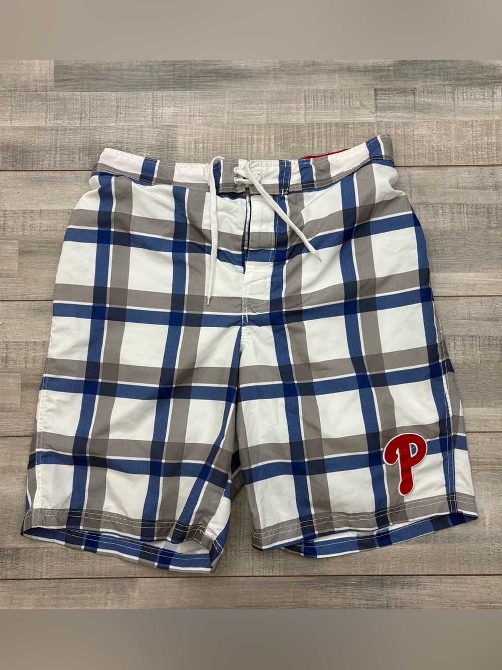 MLB Carl Banks Philadelphia Phillies Men’s Swim Trunks Board Shorts Size XL